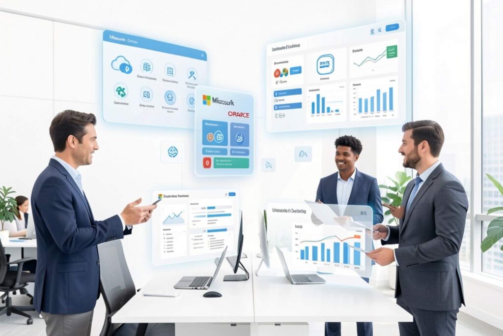 Microsoft and Oracle solution capabilities in enterprise context – Elite eXceed